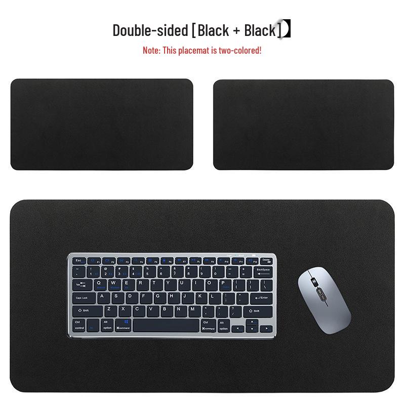 Large Double-Sided Leather Gaming Mouse Pad - High Precision, Smooth, Comfortable, Pure Color