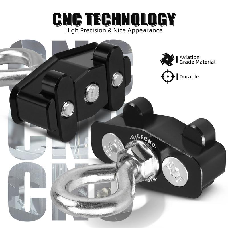NICECNC UTV Maverick X3 2PCS Lock Tie Down Anchors For Can Am Maverick x3 4x4 Turbo DPS XMR 2018-2021 R RR Aluminum Alloy LinQ