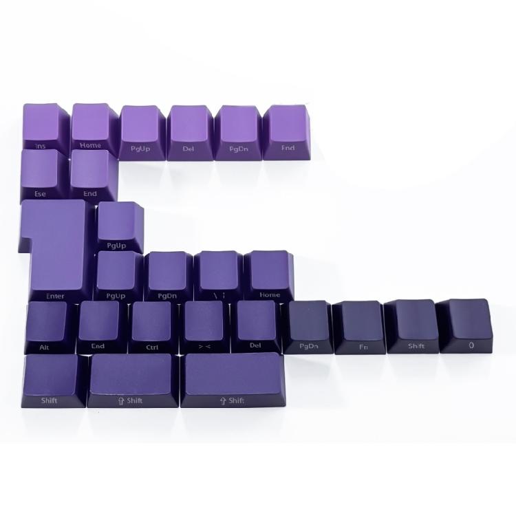 Purplee Gradients Keycaps 134Keys Double Shot Side Print Backlit Keyset, Dye Sublimation, Widely for 60 80 61/64/68/75/87