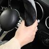 Car Steering Wheel Cover, D-Shaped, O-Shaped, Comfortable Winter Steering Wheel Cover - Fits 15.0inch, Anti-Slip Grip, Soft and Warm,