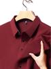 Men's Long-Sleeve Solid Color Polo Shirt - Spring/Autumn Dad Casual Wear