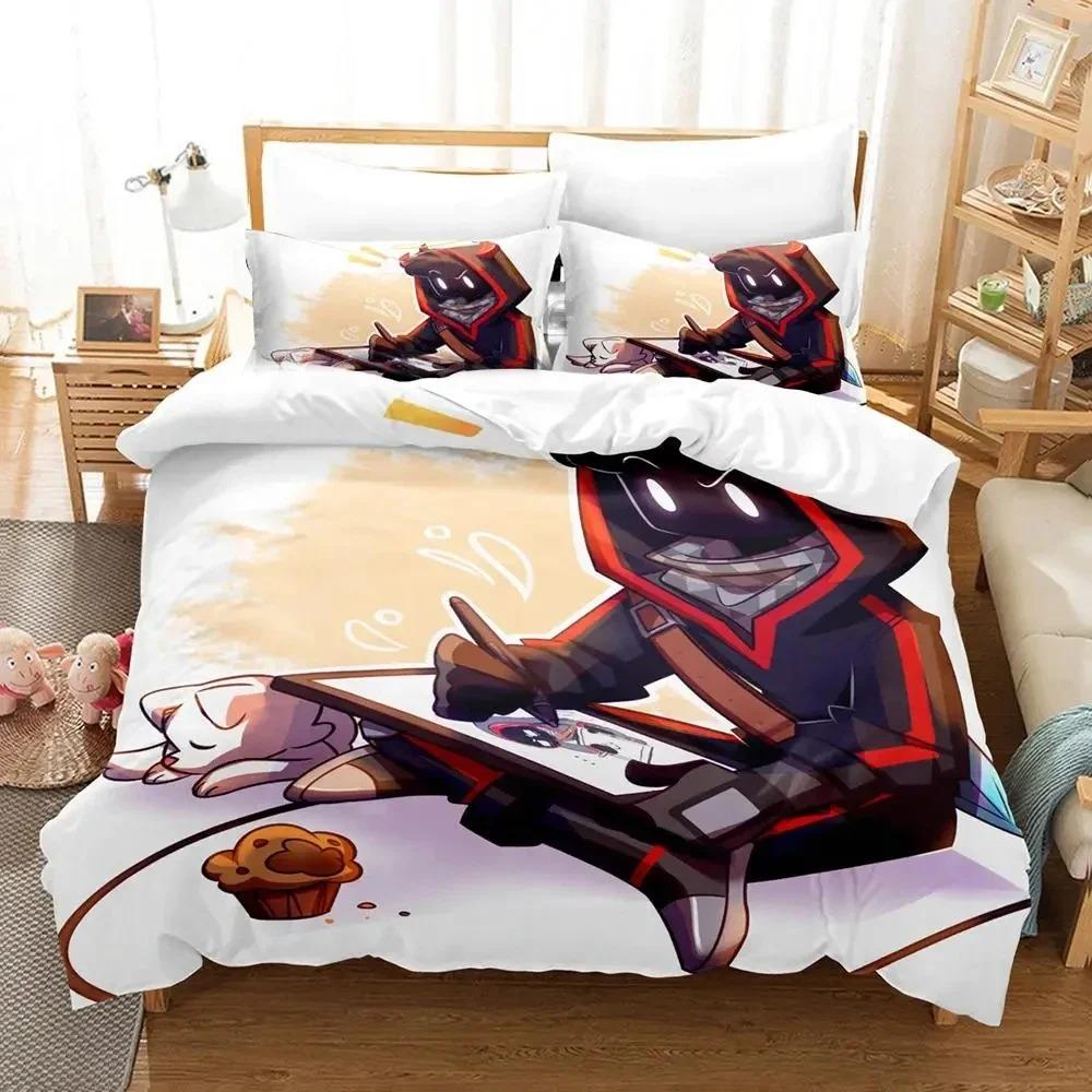 Badboyhalo Team SMP Bedding Set Duvet Cover Bed Set Quilt Cover Pillowcase Comforter king Queen Size Boys Adult Bedding Set