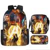 Printed Avengers The Backpack Set Oxford Fabric Pencil Case Essentials School