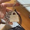 Long Fashion Sweater Chain Cute Tassel Pendant Necklace Creative Small Bag Long Necklace  Gift