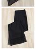 Women's Plus Size Ice Silk Micro-Flare Pants – Summer Loose Fit Seven-Eighths Straight Leg Sporty Wide-Leg Style