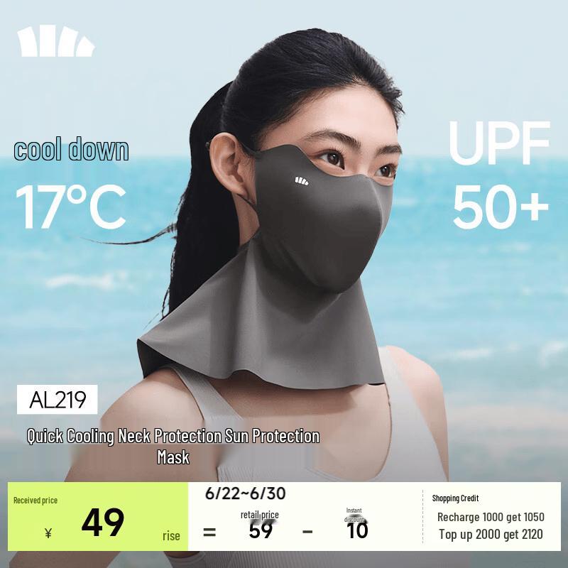 Banana Umbrella Cooling Neck Protection Sunscreen Mask