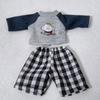10cm Cotton Doll with Interchangeable Casual Sports Hoodie Outfit