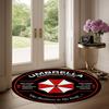 Resident Evil Umbrella Corporation Round Floor Mat, Welcome to the Research Center Non-Slip Rug