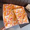 New Fashion Print Silk Square Scarf Women Suitable All Seasons Decoration Neck Ties Kerchief Wraps Female Hijab Neckerchief