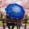1PC mandala pattern Umbrella-8-Rib Reinforced, Automatic Open, Lightweight & Durable, Cute Fashion Accessory for Outdoor, Beach, or Casual Use, Beach