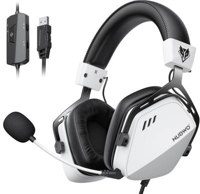 NUBWO Gaming USB Surround FPS Headset with Unidirectional Compatible with and Xbox Headset, Wired, 7.1 Sound, Microphone, PC, PS4, PS5,