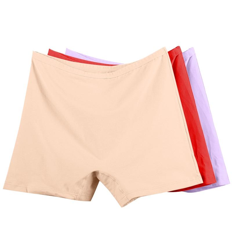 Women's Plus Size Summer Thin Cotton Anti Tarnishing Flat Angle Panties