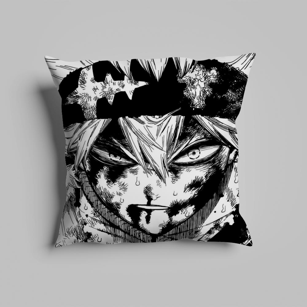 Pillow Case luxurious home office, sofa decorative Multi sized car seat cushions, pillowcases B-Black cloverS anime