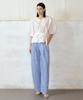 Baniseunyuyog 26Ss Linen Blended Pigment Barrel Denim Summer Blue Long (+7Cm)