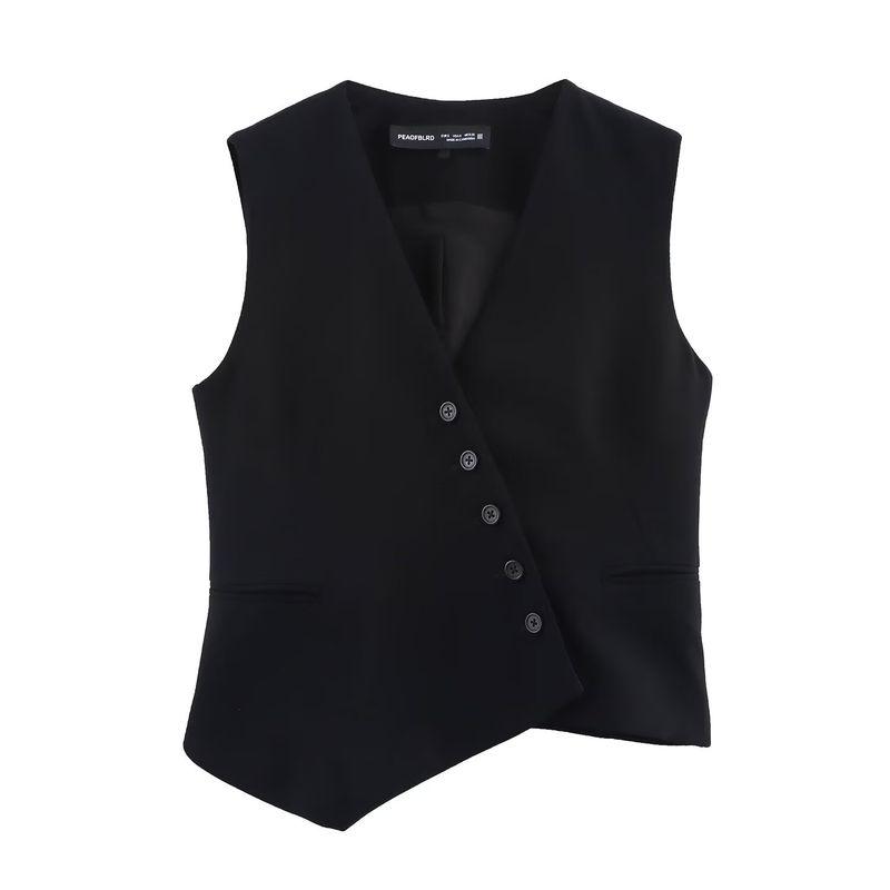 Kaslead New Women clothes Western Style Fashion Asymmetric Vest Trousers 3811047 38411048