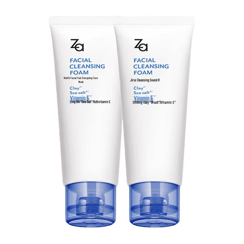 ZA Purifying Foam Facial Cleanser for Oily Skin (2 x 100g)