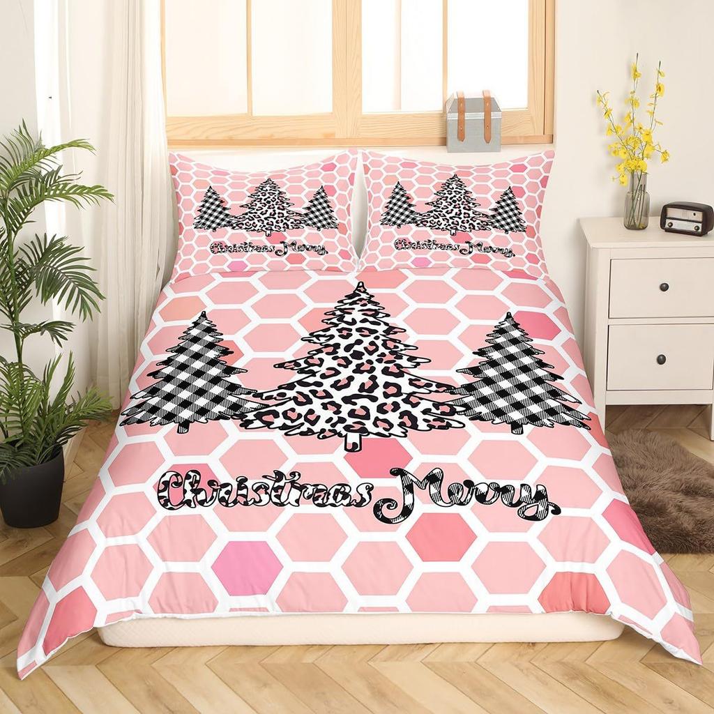 Santa Claus Down Comforter Set Bedding Set 3-piece Coverlet Set