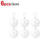 6Pcs White Foam Christmas Balls Wedding Holiday Supplies Portable Home Decorations