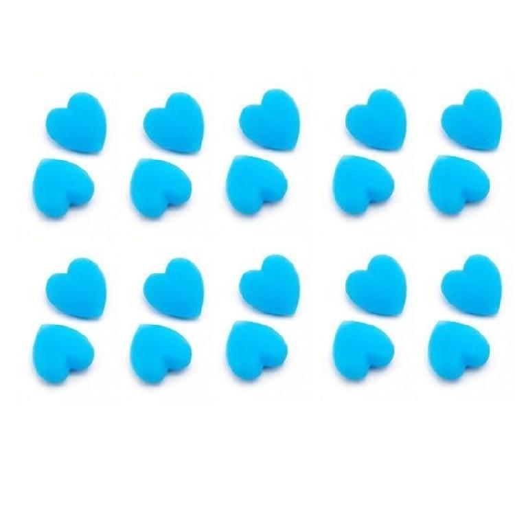 10 Pairs Fashionable Heart Shaped Glasses Grips AntiSlip Silicone Covers Assorted Colors Accessory for Daily Use