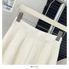 MIU Style 2025 Fall/Winter Knit Pleated A-Line Mini Skirt - Versatile and Slimming