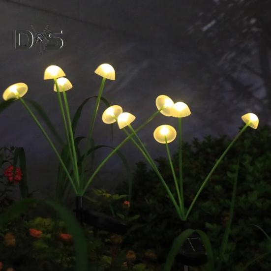 LED Solar Lamp Automatic ON/OFF Easy To Install IP44 Waterproof Jellyfish Solar Garden Light Romantic Courtyard Decoration