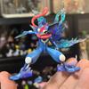 Pokemon Anime Figuren Greninja Entwicklung Ash Ketchum Ninja Frosch Puppenmodell Dekoration Statue Sammlerstücke Spielzeug Geschenk