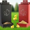 Outdoor Wrought Iron Suspended Automatic Chicken Pellet Feeder