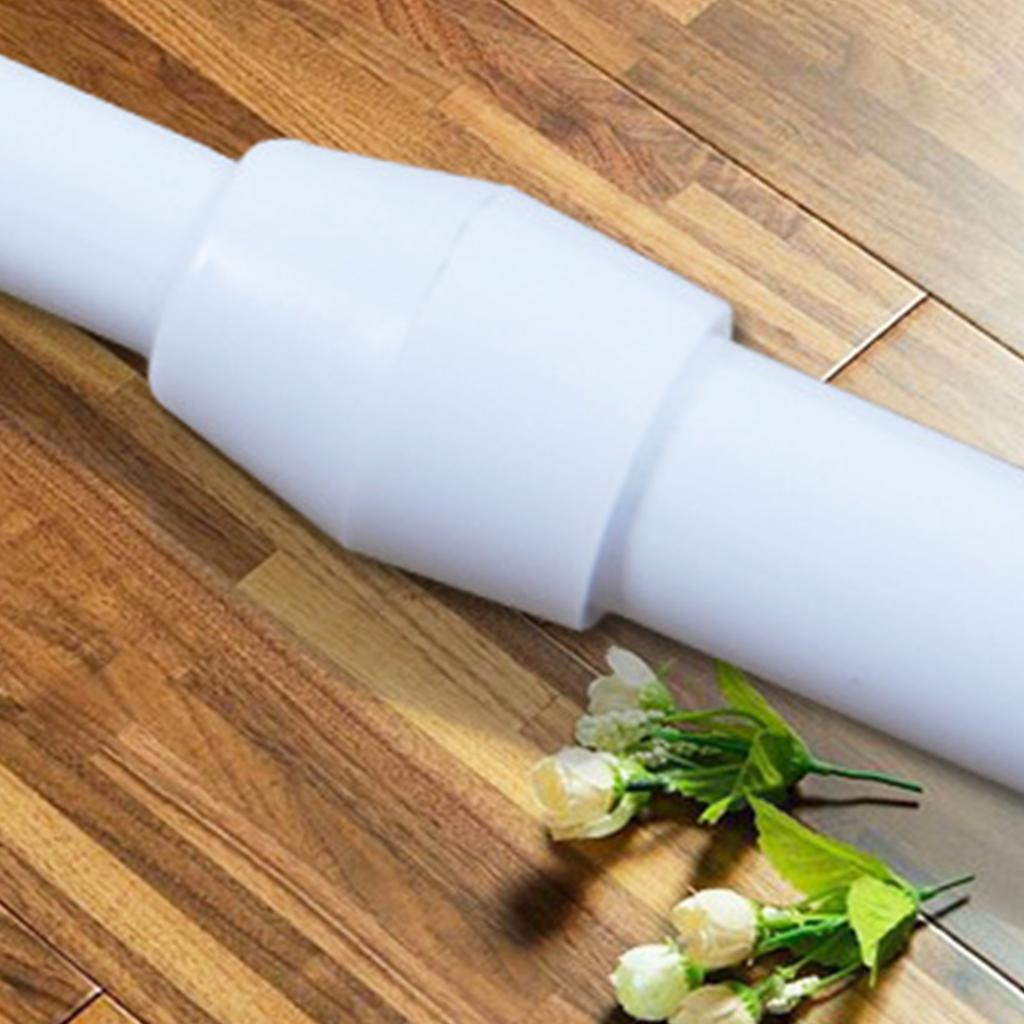 70-120cm Adjustable Metal Curtain Rod Lightweight Adjustable Curtain Telescopic Pole for Home Bathroom Bar Shower