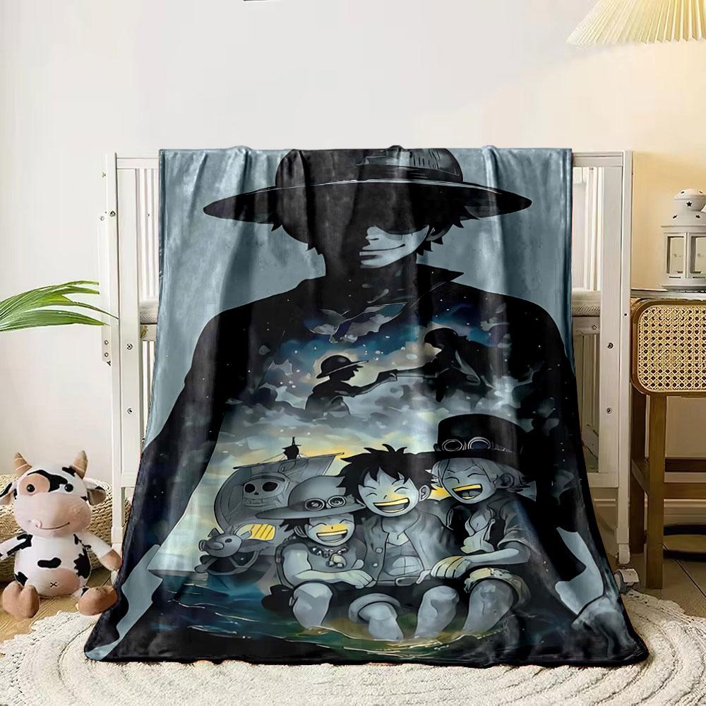 Silhouette of a figure overlayed with joyful kids and pirate-themed imagery. for all seasons blanket lunch break throw gift 80cm x 120cm