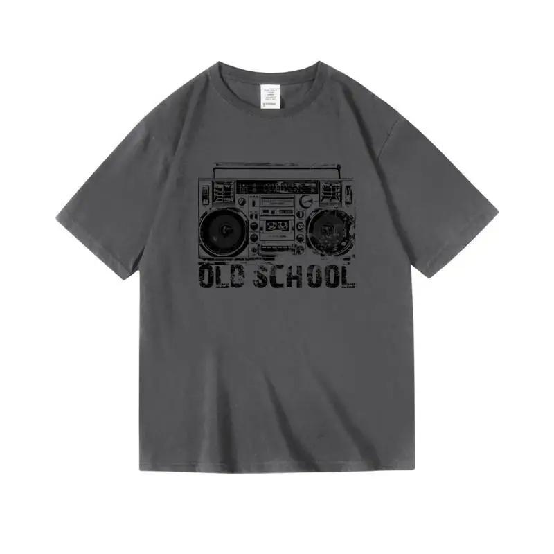 T-shirt Hip-Hop Oversize a Manica Corta Wu-Tang Clan "Logo W Classico" Carbone Lavaggio Vintage