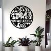 Customizable Monkey Metal Wall Art, Personalized Name Sign, Durable Silhouette for Indoor Outdoor