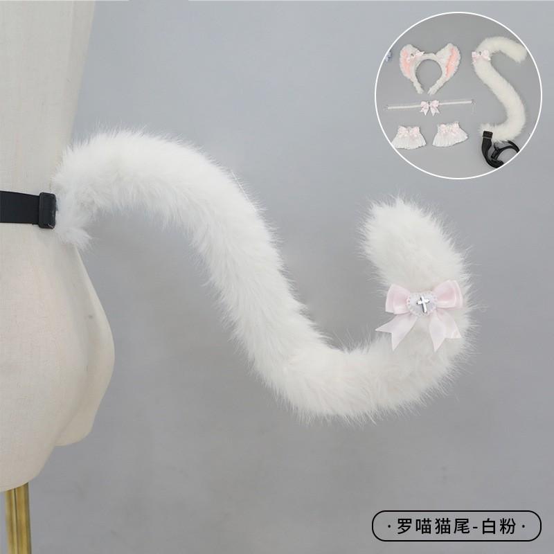 Handmade Plush Cat Ear Headband Cosplay Anime Convention Kawaii Accessory Unisex