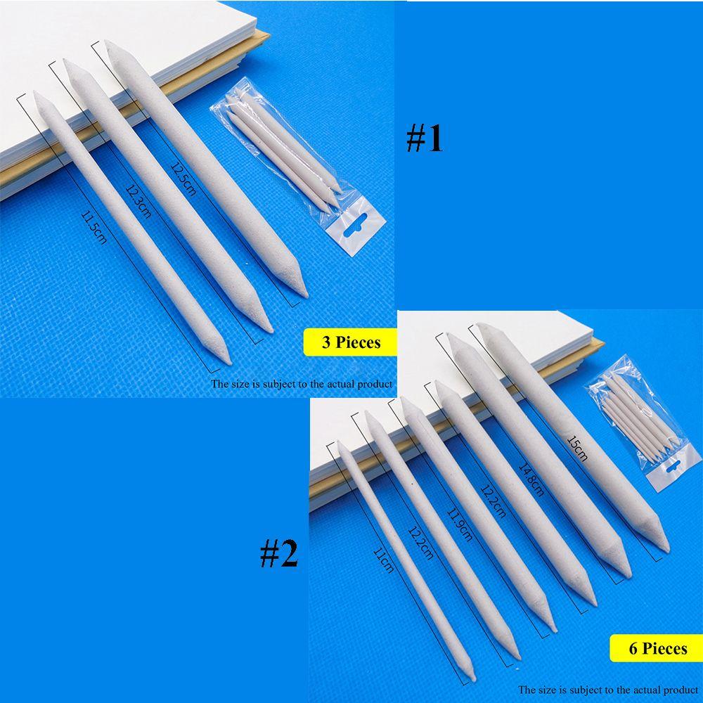 3/6 Pcs Painting Art Double Head Sketching Smudge Stump Stick Paper Pencil Drawing Tool