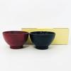 Maeju lacquerware Wooden Soup Bowls, Pair, Miyako, 4E-143