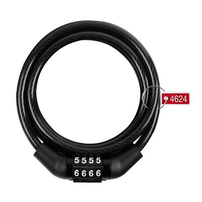 Lucchetto per Bicicletta a 4 Cifre Password Antifurto Lucchetto con Cavo d'Acciaio per Mountain Bike Biciclette Elettriche