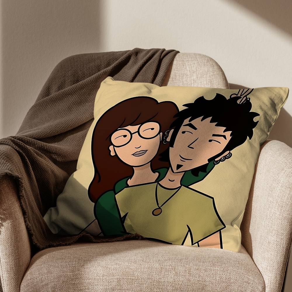 Humor Daria Morgendorffer Pillow Case Sofa Living Room Bedroom Headboard Backrest Cushion Square Cushion Nap Time