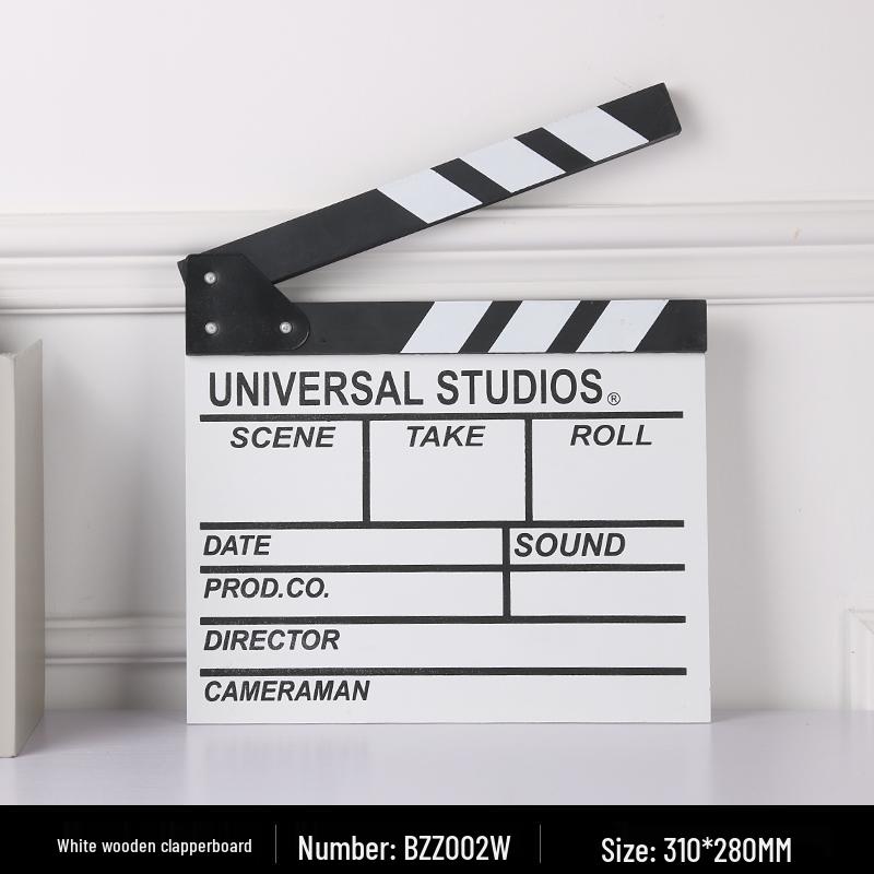 Film Clapperboard Prop: Movie Shooting Director's Slate Ornament