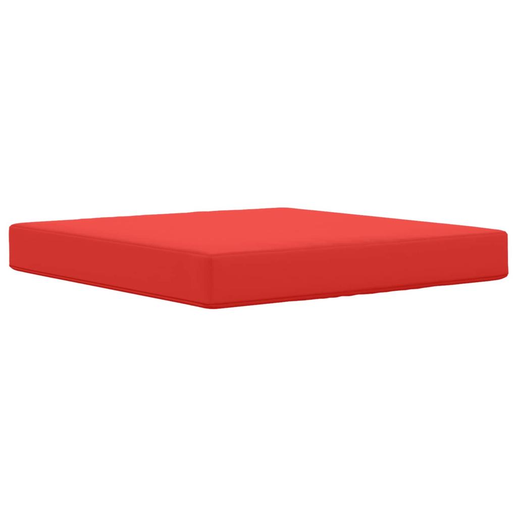 Outdoor Sofa Cushion Set 3 Pcs Red Polyester