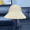 Upgraded version of adjustable rainbow embellishment large edge raffia empty top hat children summer outing sunshade sunscreen straw hat