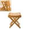 Folding Stool Bamboo Massage Shop Shaving Shower Footrest Home Portable Folding Seat