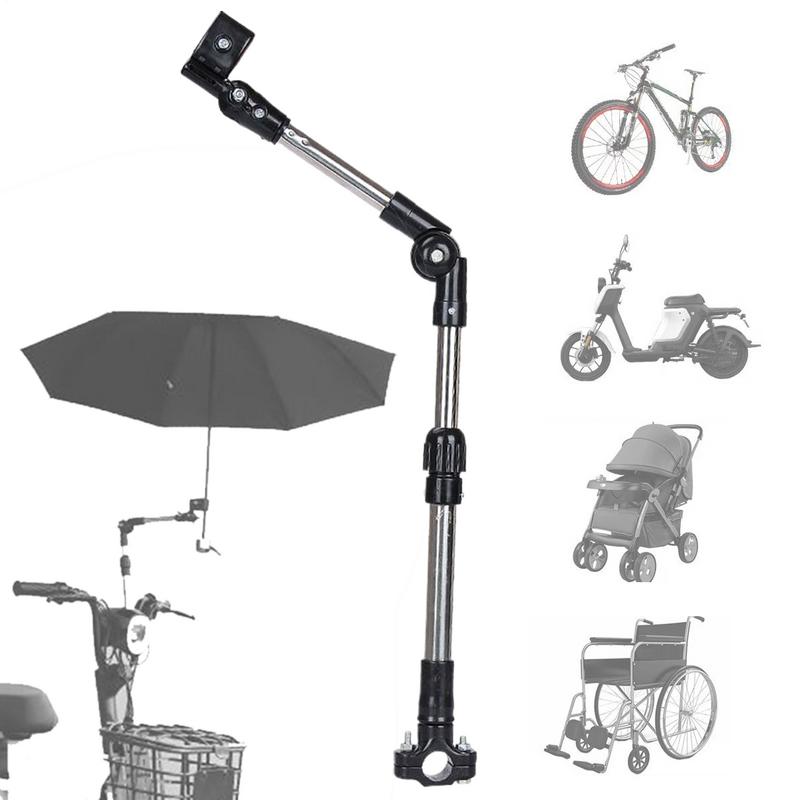 360 Adjustable Mount Stand Baby Stroller Umbrella Holder Multiused Wheelchair Parasol Shelf Bike Connector Accessories