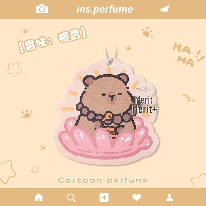 

Car Scented Paper Freshener - Cute, Long-lasting Fragrance Odor Eliminator Pendant for Car Interior