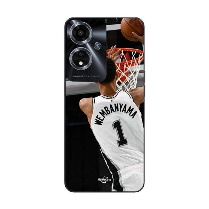 Coque pour Oppo A59 5G Victor Wembanyama n°1 San Antonio Spurs Dunk Maniacase