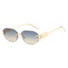 Frameless sunglasses, irregular trimming, multi-deformation, small frame, European and American trend sunglasses, fashionable and high-end sunglasses.