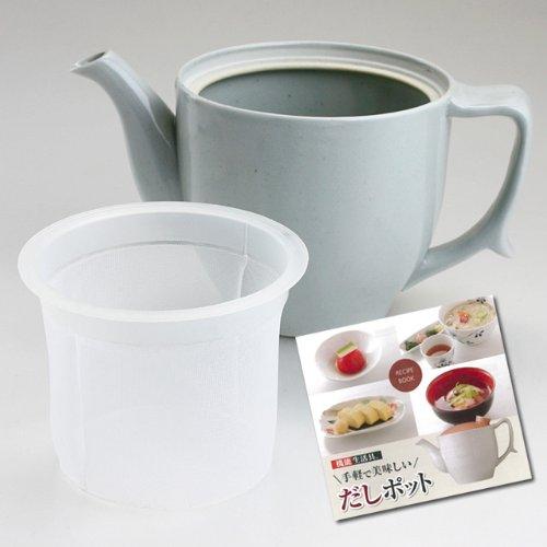 Snadný hrnec na dashi do mikrovlnné trouby Zelený (Recept, čajové sítko a váha v ceně)