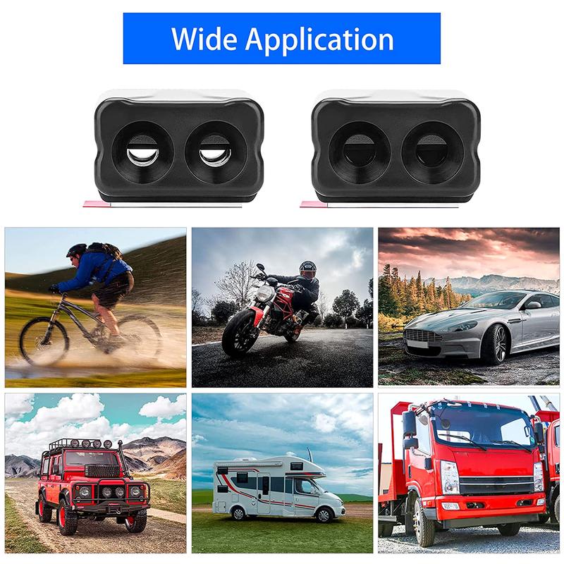 6Pcs Car Deer Whistle Physical Ultrasonic Animal Sirens Deer Repellers Self Adhesive Vehicle Outdoor Deer Horn Warning Device