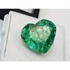 Green Colombian Emerald 10-11 Ct Heart Cut Fabulous Certified Loose Gemstone