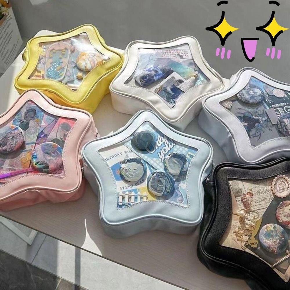 Batoh ve tvaru hvězdy Vodotěsný Přední kapsa Průhledný batůžek Taška přes tělo Sladká Cool Pikantní Dívka Školní taška Taška