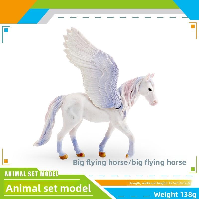 Animal Model Pvc Unicorn Rainbow Pegasus Dragon Figure For Childrens Educational Play