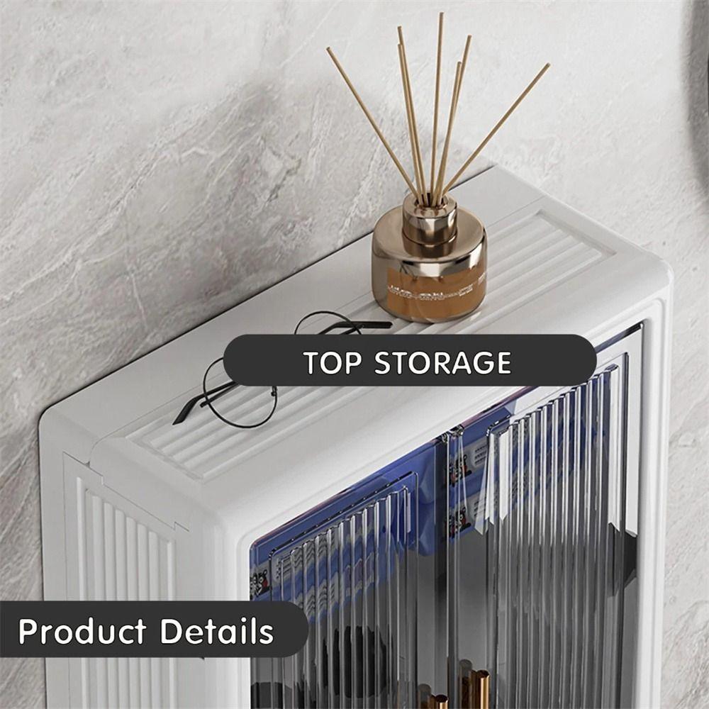 Wall-Mounted Cosmetic Storage Cabinet Simple Dustproof Bathroom Storage Box Waterproof Skincare Products Storage Box